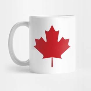 Image: Canada maple leaf (red) Mug